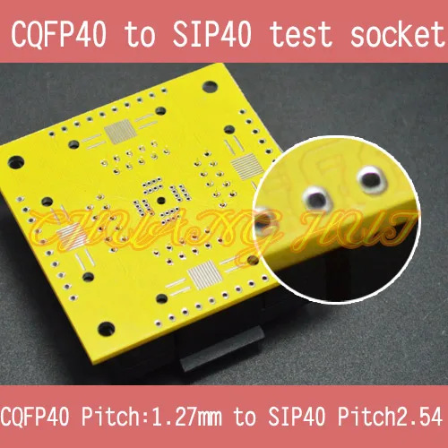 CQFP40 to SIP40 test socket CQFP40/QFP40 1.27mm to SIP40 2.54mm ic socket