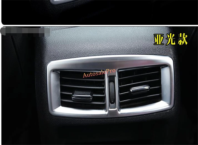 Для Peugeot 3008 2013 2014 2015 2016 хром матовый консоли подлокотник сзади AC состояние вентиляционных отверстий крышка отделка 1 шт