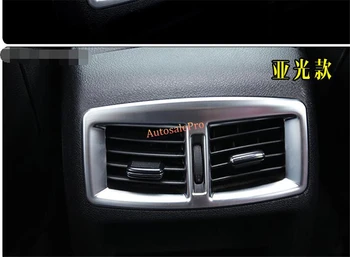 

For Peugeot 3008 2013 2014 2015 2016 Chrome Matt Console Armrest rear ac air condition vent cover trim 1pcs
