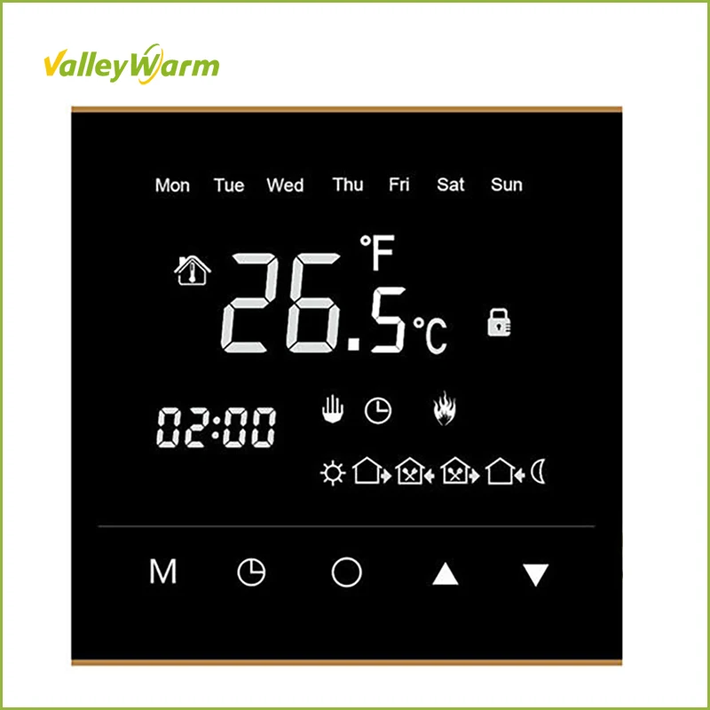 Умный программируемый термостат ValleyWarm с сенсорным экраном для электрического