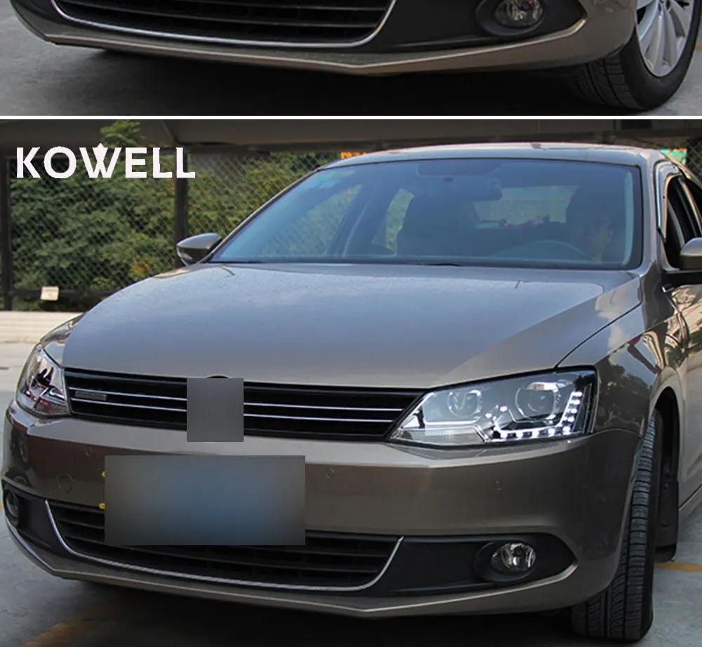 Kowell стайлинга автомобилей для VW Jetta MK6 фара 2011- Ангел глаз светодиодные фары DRL bi xenon объектив высокого низкая луч парковка туман lamg