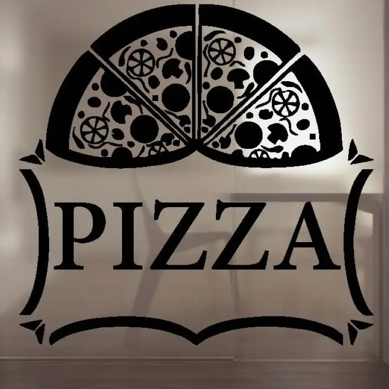 Pizza Sticker Food Decal Poster Vinyl Art Wall Decals Pegatina Quadro Parede Decor Mural Pizza Sticker