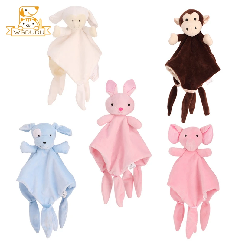 

Infant Appease Towel Elephant Rabbit Dog Sheep Monkey Animal Doll Baby Cute Soft Hand Blanket Stuffed Toy Sleep Comfort Playmate
