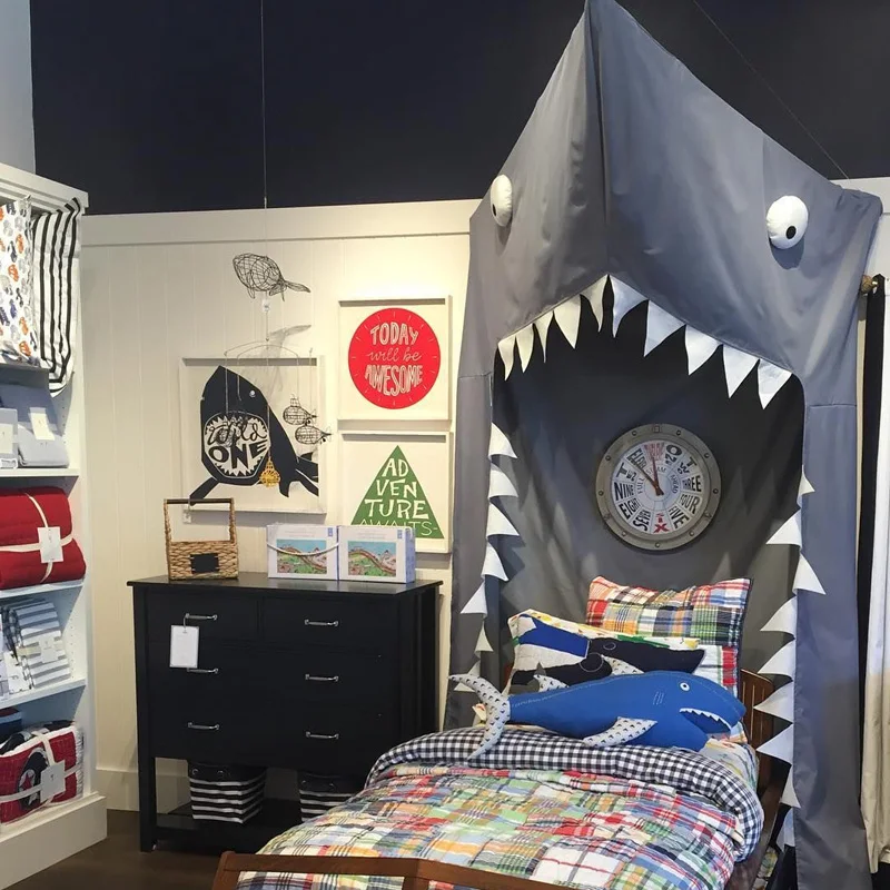 

Mad shark struck ! newest Baby bed curtain Crib Netting baby Tent Children Room decoration photography props