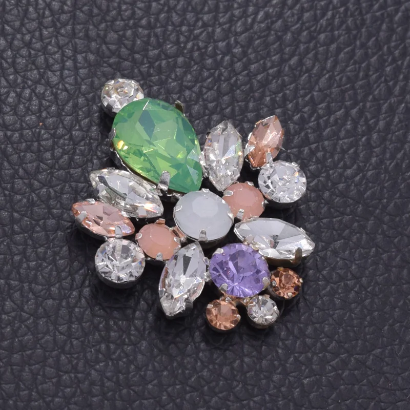 Flatback rhinestone appliques glue on (7)