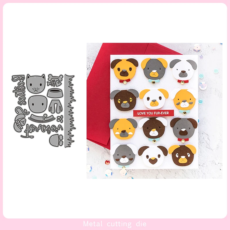 font b Pet b font dog SET Metal Cutting Dies for DIY Scrapbooking Photo Album
