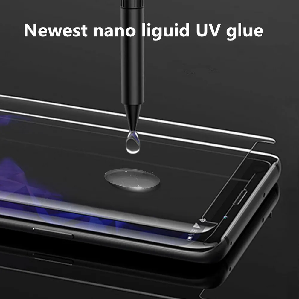Высокотехнологичная защита для экрана с УФ клеем Samsung Galaxy S8 S9 + Plus Note 8 9 S10