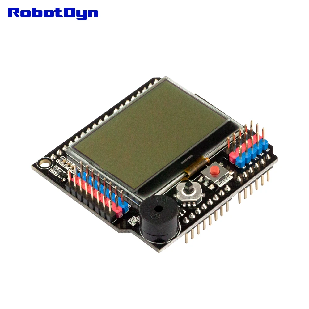 Графический ЖК дисплей 128x64 + щит зуммера совместимый с Arduino Uno Mega 2560 Leonardo|lcd 128x64|lcd