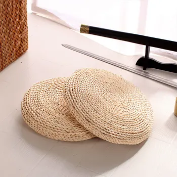 

New Tatami Futon Meditation Cushion Thickening Yoga Circle Corn Husk Straw Braid Mat Window Handmade Japanese Style 30/40/50/60