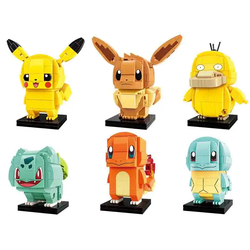 

Pikachu Japanese Anime Diamond Doll Bricks Building Blocks Action Figure Toys Legoings Pokemomed