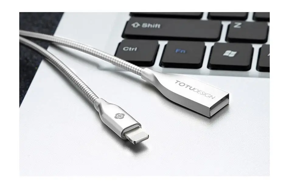 TOTU металлический USB кабель для Lightning Micro usb type C быстрое зарядное устройство Кабель-адаптер для iPhone 7 samsung Huawen Xiaomi htc кабели