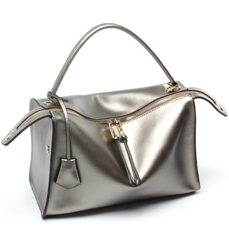 

Brand Designer Women Genuine Leather Handbag Tote Autumn And Winter Luggage Bags Shoulder Package Fashion Flap Bolsos Mujer