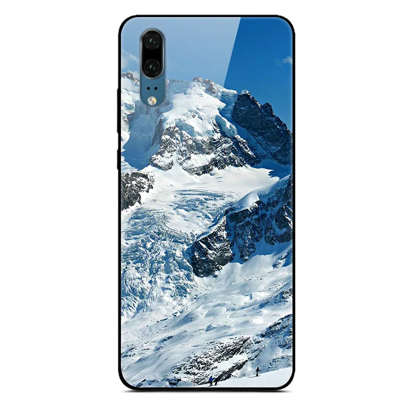 Для huawei P30 P20 Pro Lite чехол из закаленного стекла для телефона черный силиконовый чехол-Бампер для huawei P20 Lite P 30 Lite P20 Pro