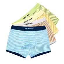 Новые хлопковые трусы для мальчиков, 2 шт./партия детское нижнее белье в полоску детские трусы-боксеры, дышащие трусы для мальчика, От 3 до 14 лет