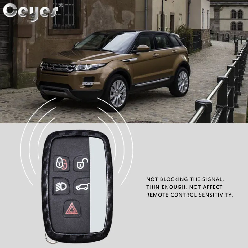 Carbon fiber key cover for LAND ROVER (3)