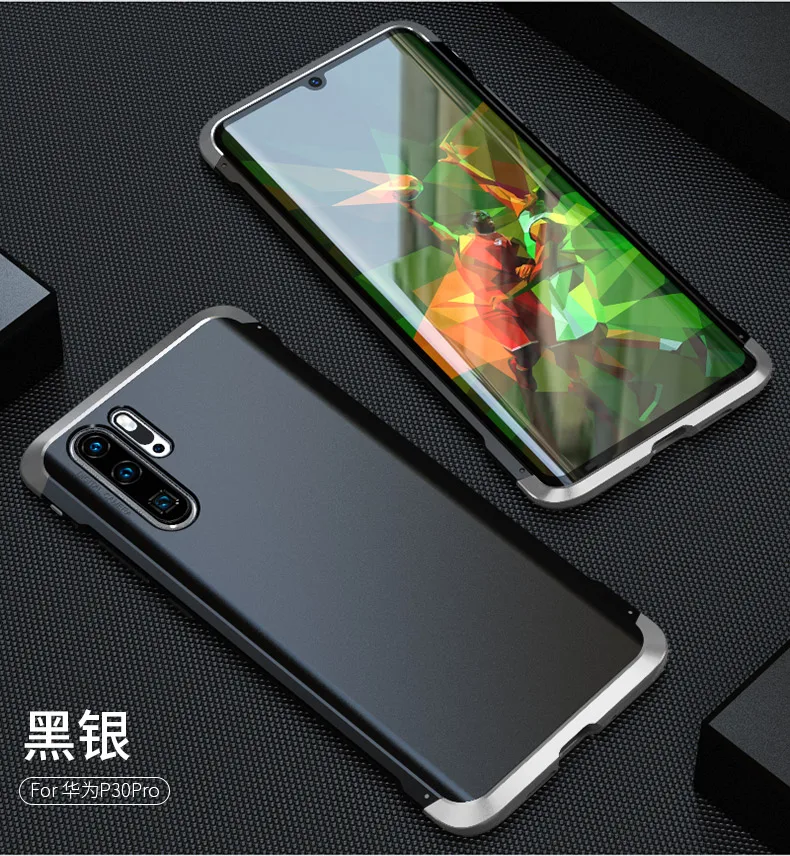 Прозрачный стеклянный чехол LUPHIE для huawei P30 Pro, чехол для ПК, металлический бампер, жесткий защитный чехол для huawei P30, роскошный чехол