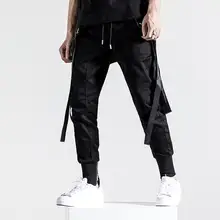 Осенние модные брюки мужские брюки для ног pantalones hombre cargo шаровары для мужчин pantalon homme корейские черные