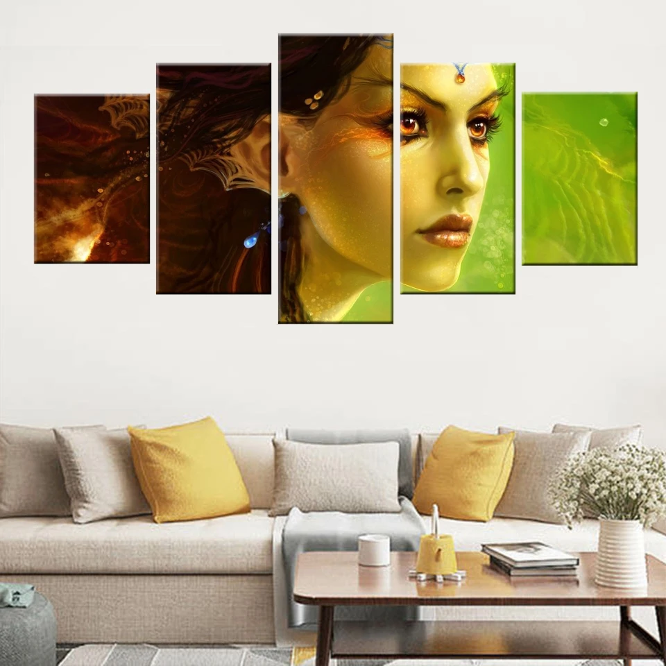 

siren princess canvas painting posters and print wall art pictures for living room Home Decoration Unique gift Wall Picture