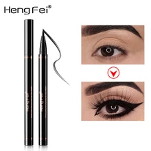 Жидкая подводка Водонепроницаемый Макияж Черный Eye Liner Природный палец-доказательство косметический H7JP