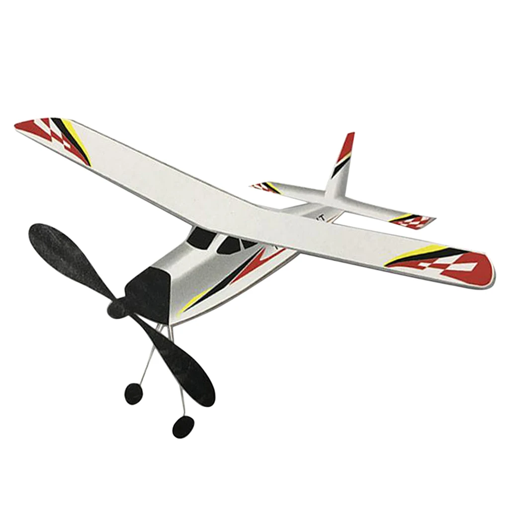 Elastic Powered EPS Plane Model Kit Flying Toys For Kids Indoor Outdoor Play