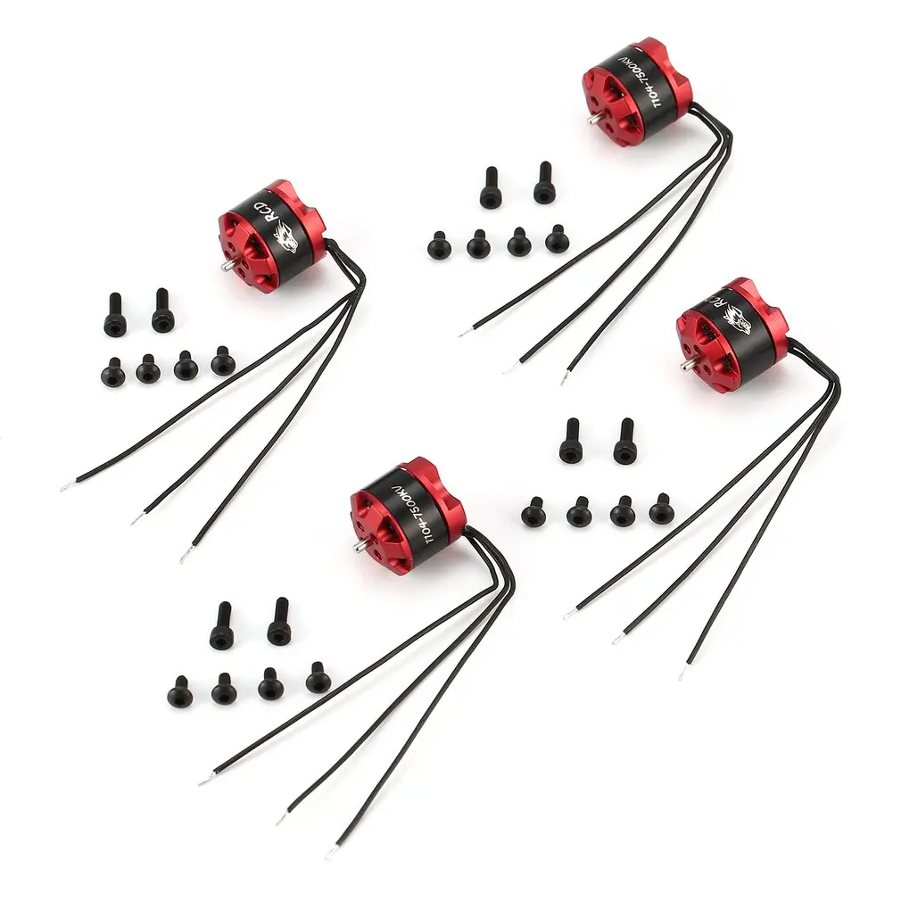 

4pcs 1104 7500KV 2-3S Mini Brushless Motor for RC Remote Control 100mm Mini FPV Racing Drone Multicopter 2030 Propeller DIY