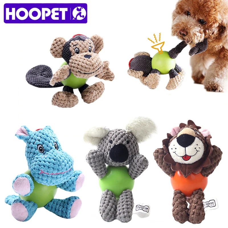 HOOPET собака игрушка качественная ткань Мультяшные плюшевые писк подходит для