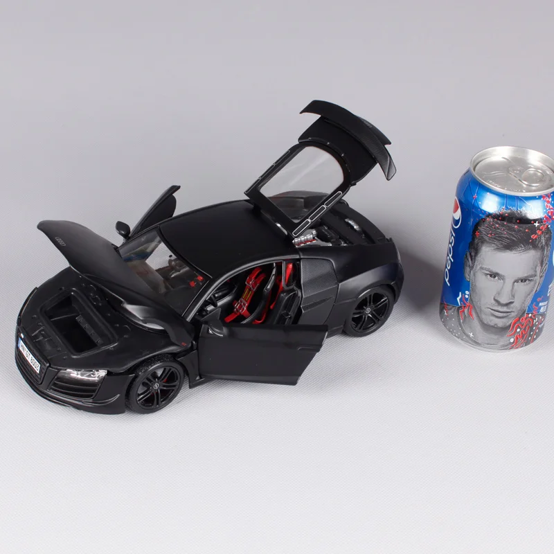 Maisto 1:18 audi r8 крутой черный автомобиль литой под давлением лимузин автомобильный
