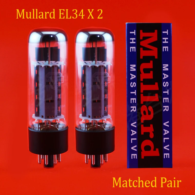 2шт Mullard EL34(6CA7) Электро клапаны вакуумная подходящая пара для трубы для усилителя