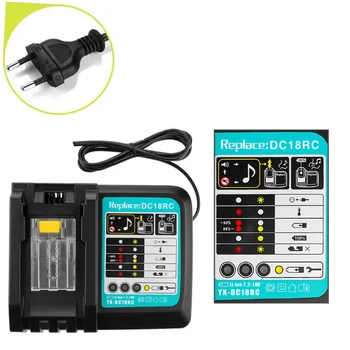 

7.2V-18V Power Tool Li-Ion Battery Charger Replacement for Makita 7.2V to 18V BL1830 BL1430 DC18SC DC18RC DC18RA + USB Port