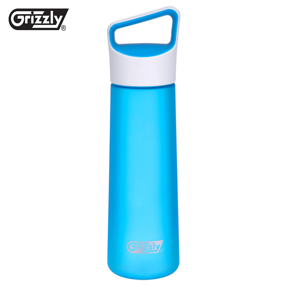 Grizzly ES8102A-CX 700 мл BAP-free бутылка небьющаяся герметичная портативная матовая пластиковая крышка фильтра Спортивная бутылка - Цвет: Blue