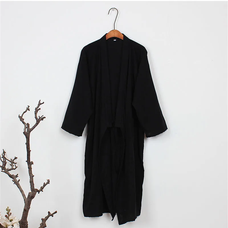 Мужской японский халат кимоно юката длинные пижамы хлопок мягкий халат одежда для сна 226-215