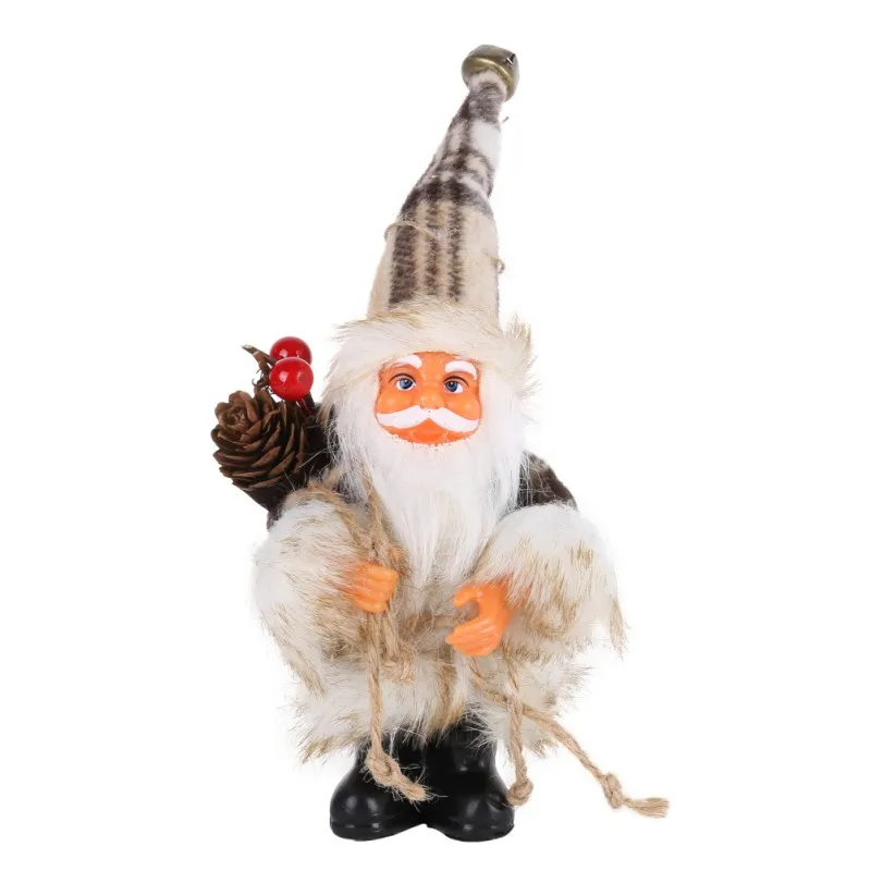 Рождественские украшения в виде Санта-Клауса, снеговика, лося, рождественские украшения, вечерние украшения для дома, подарок на год - Цвет: 16cm