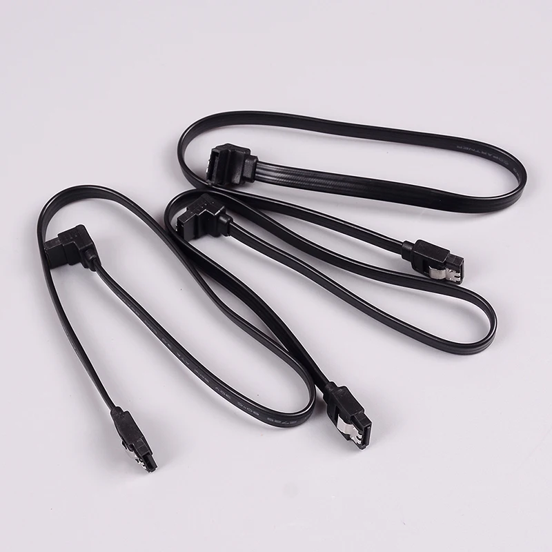 3 unids/set 40cm SATA 3,0 Cable SATA 3,0 III SATA3 6 GB/s Cable de datos directamente de SAS Cable de doble canal de Cable de datos de disco duro