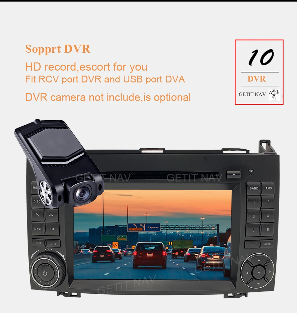 Android 10 2din Авто Радио DVD мультимедиа для Mercedes Benz B200 A B класс W169 W245 Viano Vito W639 Sprinter W906 wifi gps