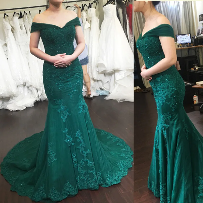 

robe de soireeCustom Made Beaded V-Neck Prom Dresses Mermaid Sexy Off the Shoulder Cheap Long Dress for Evening Dresses
