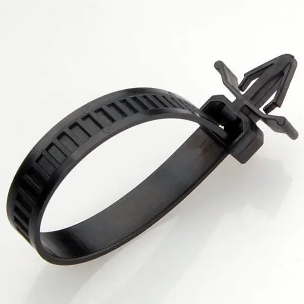 500pcs 3x100mm Push Mount Wire Ties ,nylon screw push mount cable tie