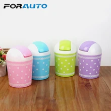 FORAUTO Мини Автомобильный мусорный бак мусор жестяная Крышка для хранения отходов контейнер для мусора офисный стол автомобиль-Стайлинг