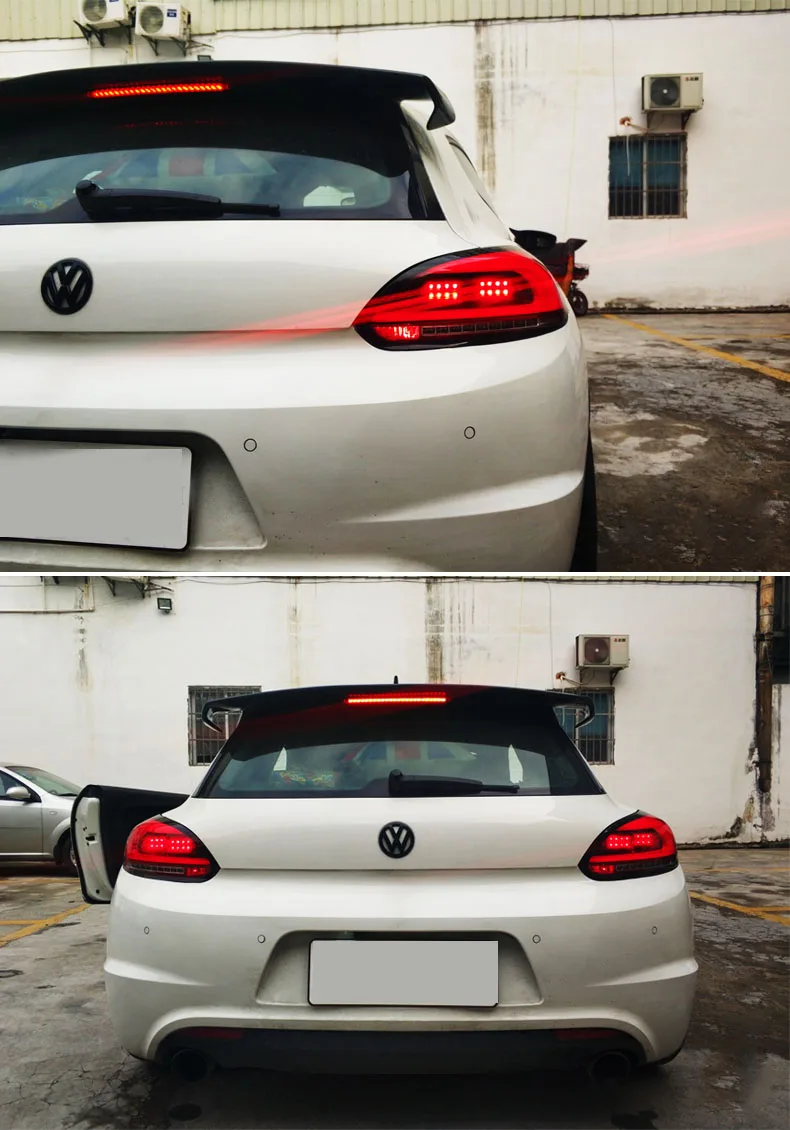 Автомобильный Стайлинг для Volkswagen VW Scirocco, задних сигнальных огней, светодиодный VW Scirocco задний фонарь задний багажная лампа