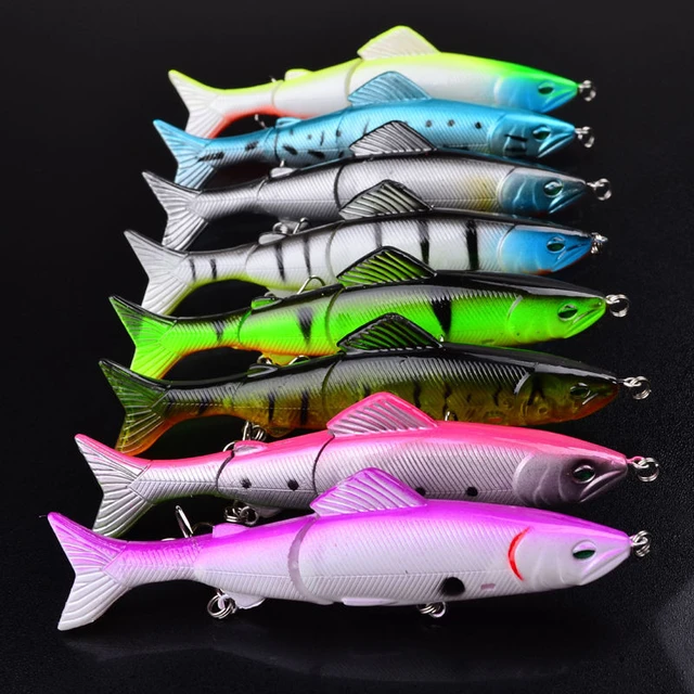 Lot 8pcs Large Fishing Lures Swimbait Crank Bait Crankbaits Tackle