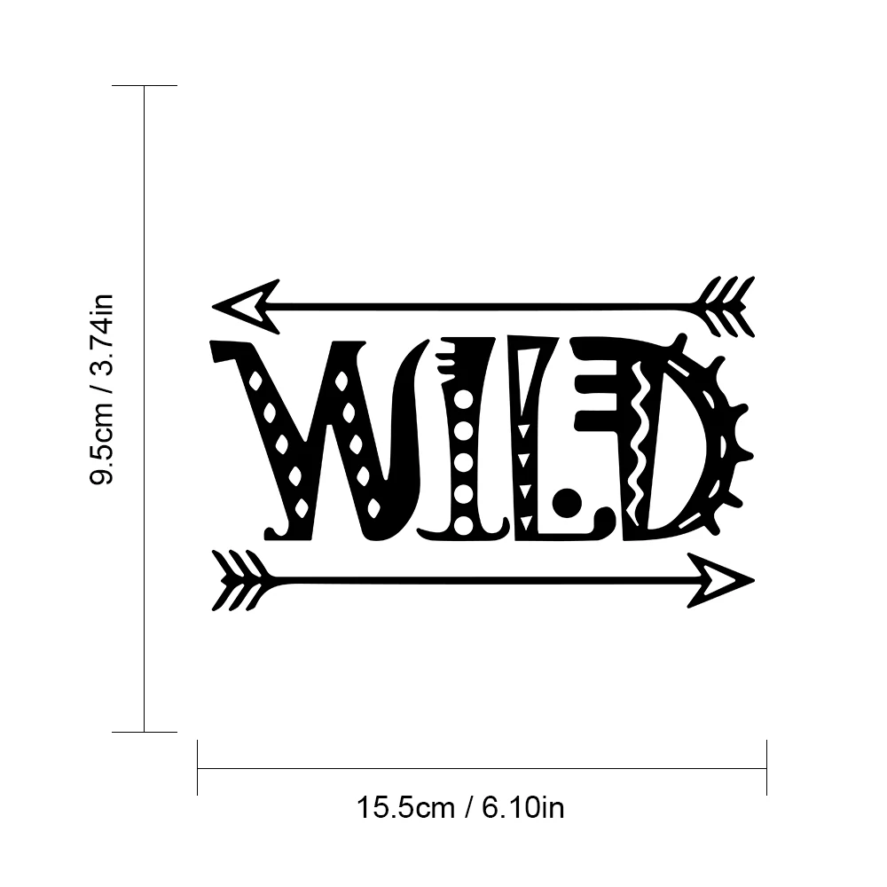 Rylybons креативные автомобильные наклейки с надписью Wild и наклейка Стайлинг