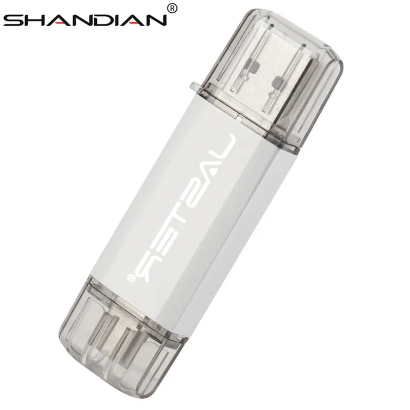 SHANDIAN USB 3,0 горячая Распродажа OTG Usb флешка Тип C ручка-накопитель 4 ГБ 8 ГБ 16 ГБ 32 ГБ 64 Гб USB флеш-накопитель высокоскоростной для устройств типа C