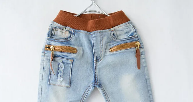 Распродажа высококачественных детских штанов на весну-осень детские джинсы стрейч джинсы для детей
