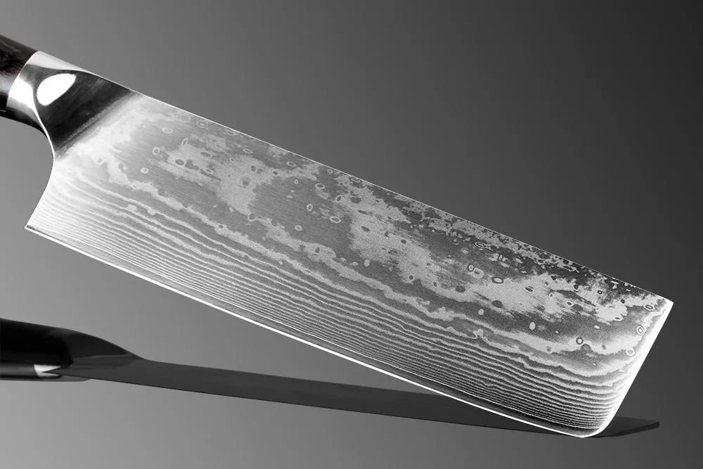 XITUO Nakiri Кливер Ножи " дюймов 67 слой VG10 японской дамасской Сталь шеф-повара Ножи овощей для сервировки торта утилита Кухня инструмент