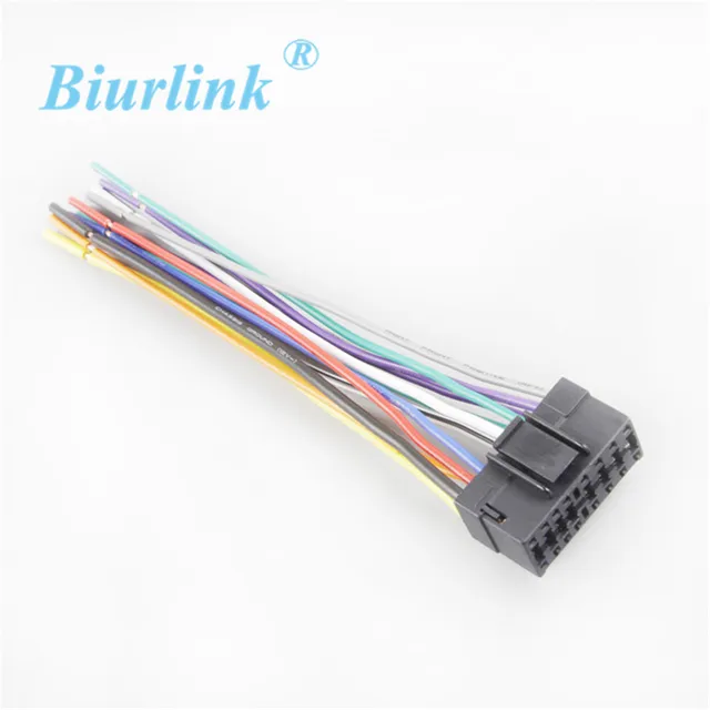 sony mex series car radio stereo 16 pin wiring harness loom bare