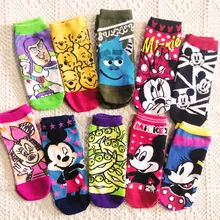 Женские милые носки harajuku kawaii Мультяшные хлопковые носки смешанные 10 пар/партия