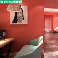 В скандинавском стиле принцесса розовые однотонные обои спальня гостиная свадебная комната ресторан гостиничный Телевизор задний план обои