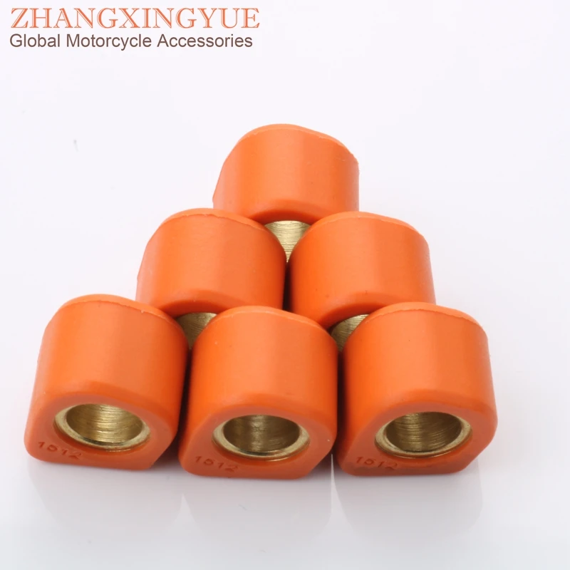 

6pc Performance Variator Roller Weights 6.5gram 15x12mm for Yamaha Aerox Axis 50 Beluga Breeze BWS Bump Naked R 50cc 2T