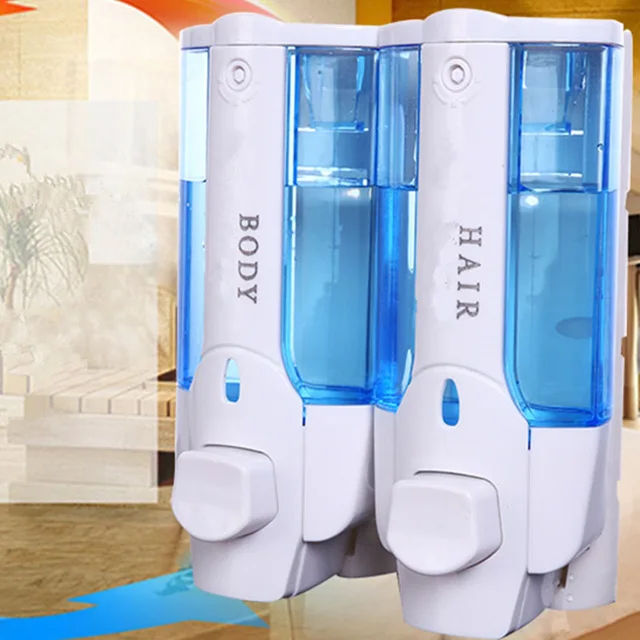 350ML X 2 Liquid Soap Dispenser Shower Wall Foam Soap Dispenser Shower