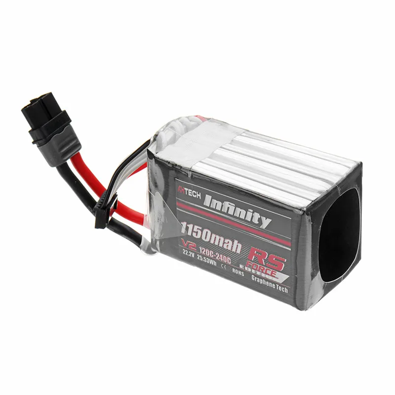 

AHTECH For Infinity 22.2V 1150mAh 120C-240C 6S Lipo Battery Rechargeabel W/ XT60H-F for RC Models Multicopter Spare Part Accs