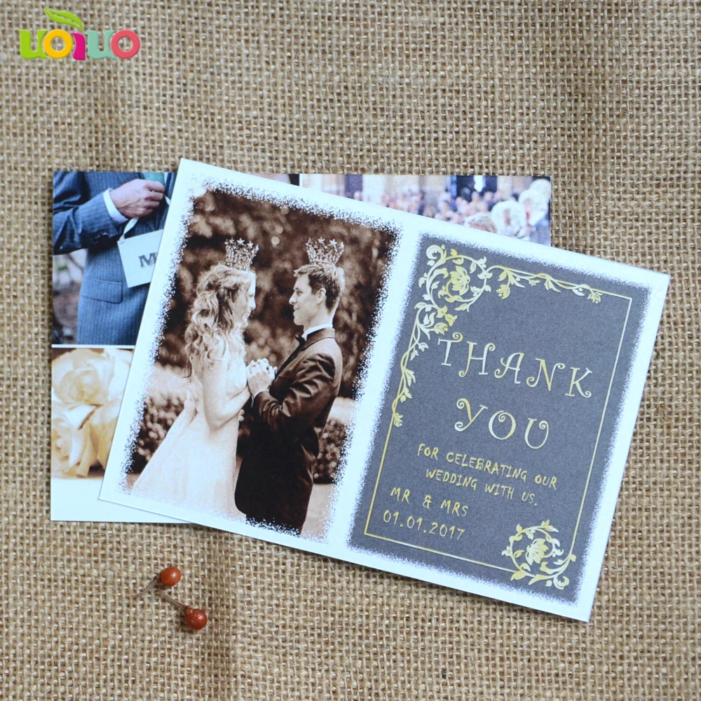 

New designs customize size wedding and birthday party thanks you cards